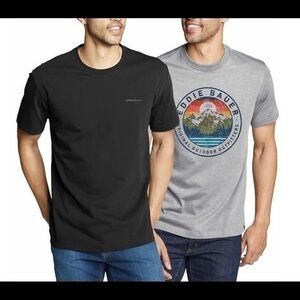 💚NWT! Mens Eddie Bauer two pack tshirts size large